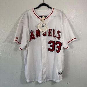 Vintage Majestic Anaheim Angels #33 Diego Baseball Jersey Dead Stock New